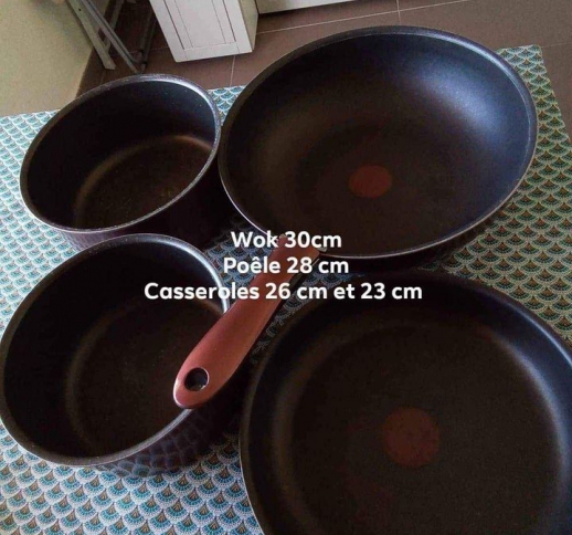 Ingenio Préférence, Poêle wok manche amovible, Antiadhésif, Induction, 26cm
